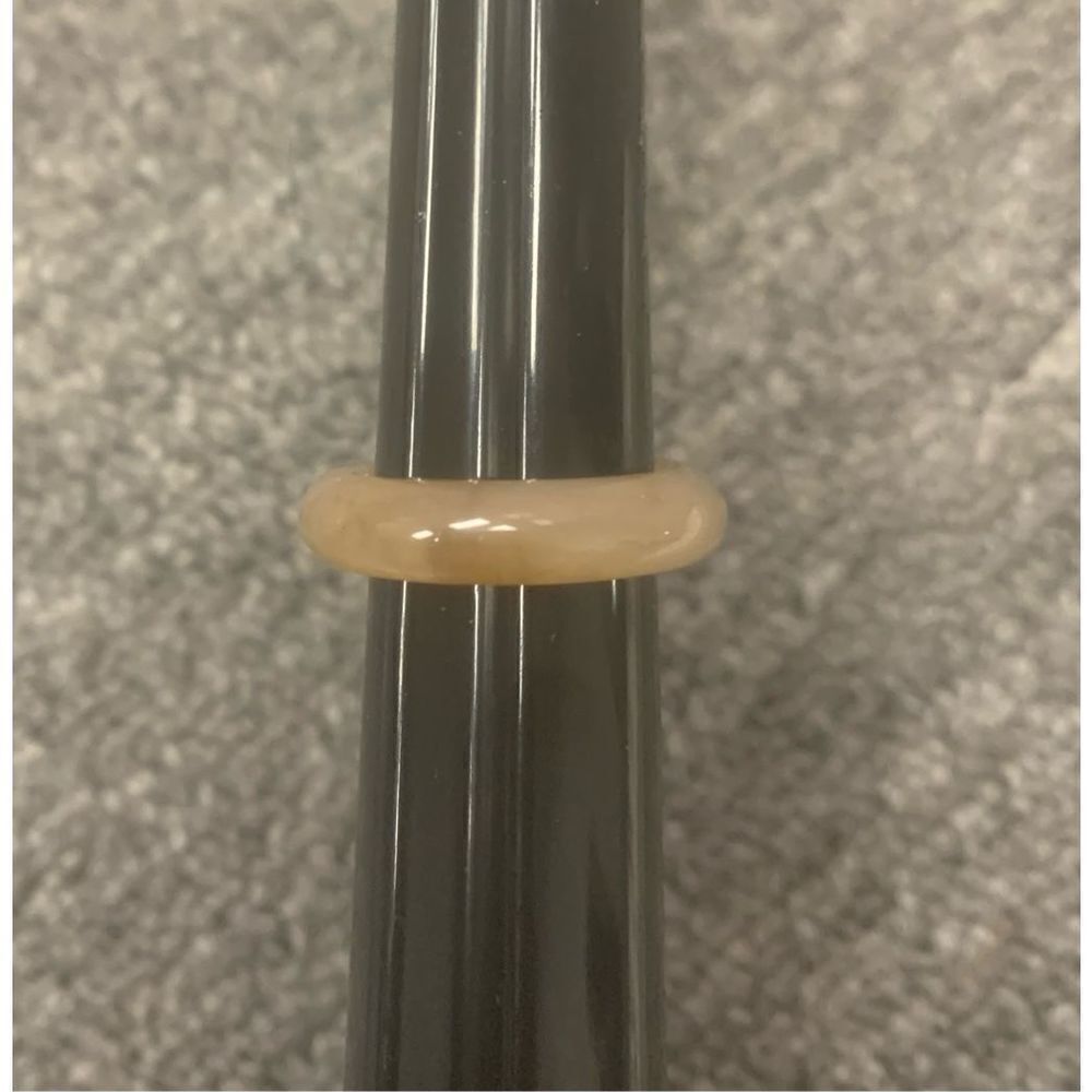 Tan Acrylic Statement Ring